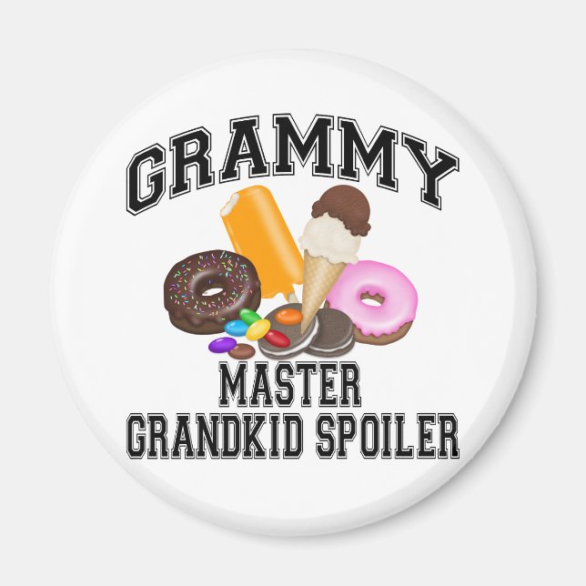 Grandkid Spoiler Grammy Magnet (Front)