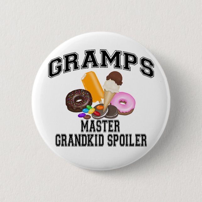 Grandkid Spoiler Gramps Button (Front)