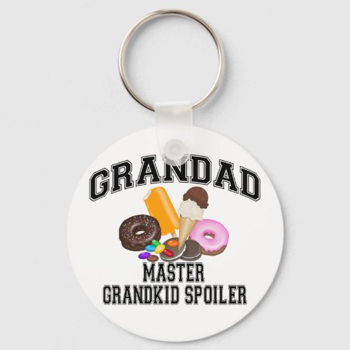 Grandkid Spoiler Grandad Keychain