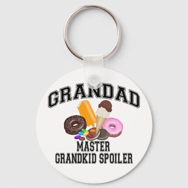 Grandkid Spoiler Grandad Keychain (Front)