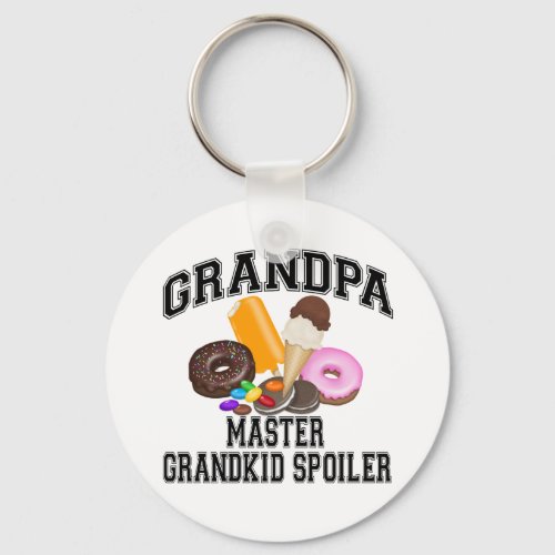 Grandkid Spoiler Grandpa Keychain