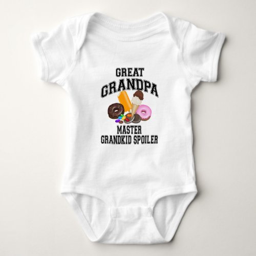 Grandkid Spoiler Great Grandpa Baby Bodysuit