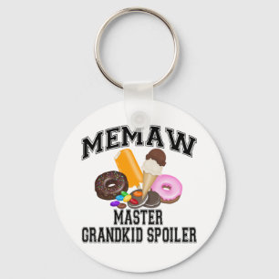 Grandkid Spoiler Memaw Keychain
