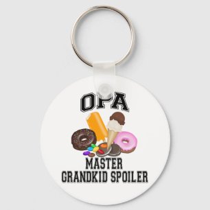 Grandkid Spoiler Opa Keychain