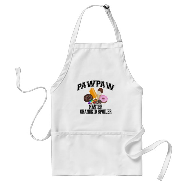 Grandkid Spoiler PawPaw Adult Apron (Front)