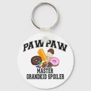 Grandkid Spoiler PawPaw Keychain