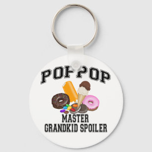 Grandkid Spoiler PopPop Keychain