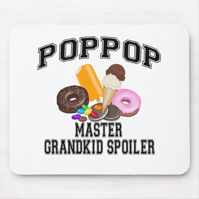 Grandkid Spoiler PopPop Mouse Pad (Front)