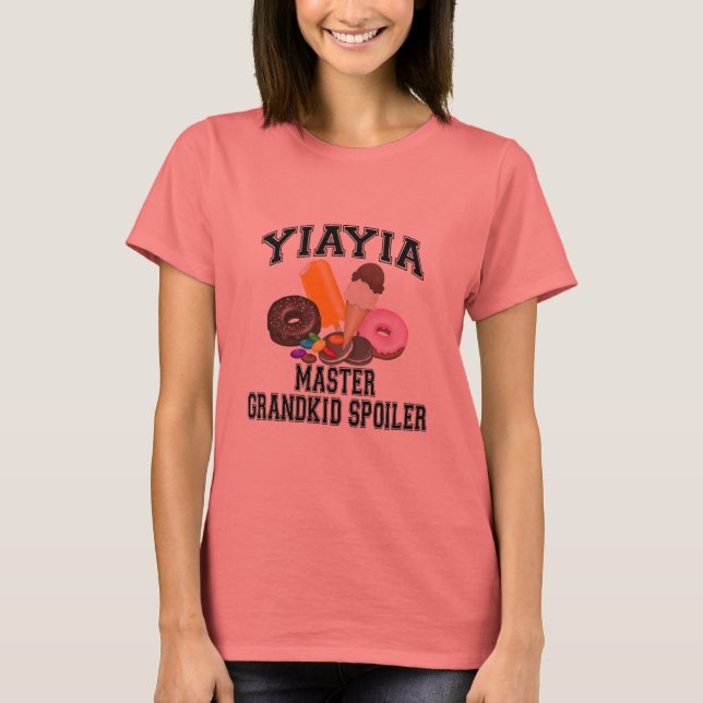 Grandkid Spoiler YiaYia T-Shirt (Front)