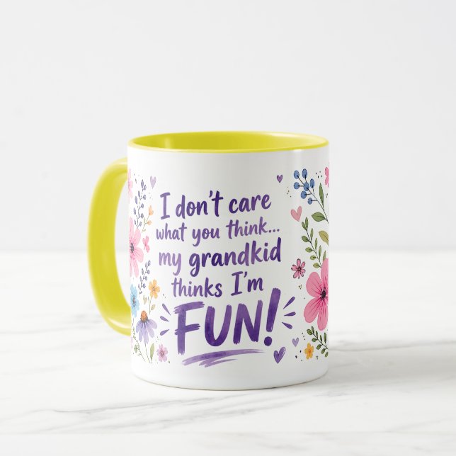 Grandkid Thinks I’m FUN!  Mug (Front Left)