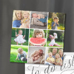 Grandkids 9 Square Photo Instagram Collage Magnet<br><div class="desc">Affordable custom printed magnets personalized with your photos and text. This template has space for 9 square Instagram photos. Use the design tools to add your own text, add more photos, change the background color and edit text fonts and colors to create a unique one of a kind Mother's Day...</div>