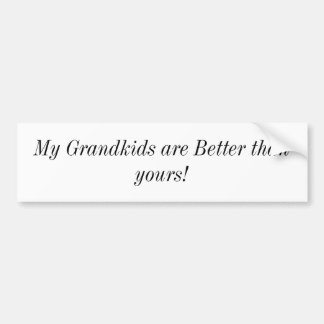 Grandkids bumper sticker