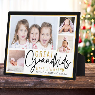 Grandkids Great Grandparents Life Quote 4 Photo    Plaque