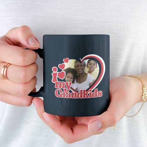 Grandkids Heart Photo Keepsake Coffee Mug