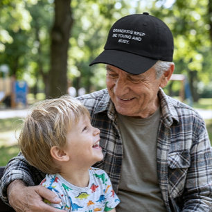 Grandkids Keep Me Young and Busy Grandpa Hat