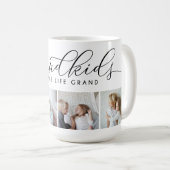 Grandkids Make Life Grand | 4 Photo Collage Coffee Mug (Front Right)