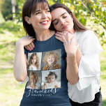 Grandkids Make Life Grand 4 Photo Collage Tri-Blend Shirt<br><div class="desc">A thoughtful gift for grandma, this custom tshirt design features a 4-photo template to personalize with photos of the grandchildren. A combination of modern handwritten script combined with a modern sans serif font spell out "grandkids make life grand!" Create lasting memories with this stylish design that makes a wonderful gift...</div>