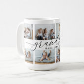 Grandkids Make Life Grand | 8 Photo Collage Coffee Mug (Front Left)