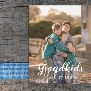 Grandkids Make Life Grand Acrylic Sign
