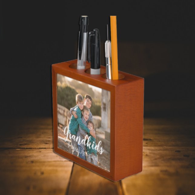 Grandkids Make Life Grand Desk Organizer (Creator Uploaded)