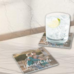 Grandkids Make Life Grand Glass Coaster<br><div class="desc">Grandkids make life grand: Custom family photo gift. Photo credit Photography © Storytree Studios,  Stanford,  CA. Photo template must be replaced with your own photo</div>