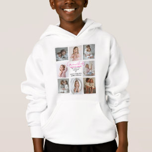 Grandkids Make Life Grand Grandma 8-Photo Custom  Hoodie