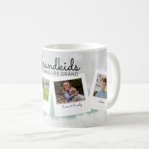 Grandkids Make Life Grand Grandparents Coffee Mug