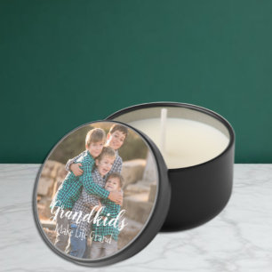 Grandkids Make Life Grand Mini Candle Favors