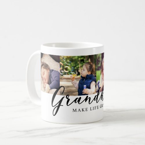 Grandkids Make Life Grand Multi Photo Coffee Mug
