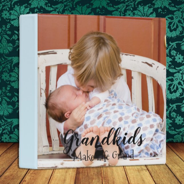 Grandkids Make Life Grand Photo Album 3 Ring Binder (Creator Uploaded)