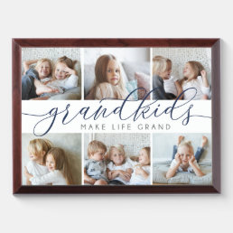 Grandkids Make Life Grand | Photo Collage Plaque