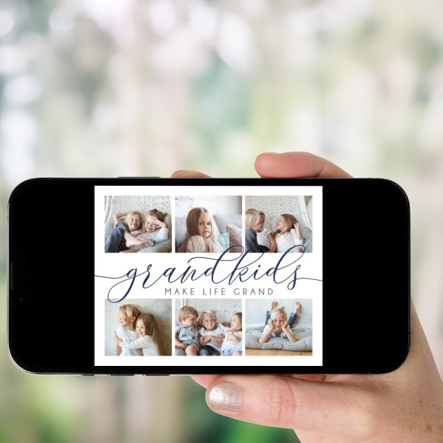 Grandkids Make Life Grand | Photo Collage Poster (Front Digital)