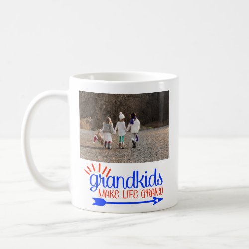 Grandkids Make Life Grand Photo Gift Coffee Mug