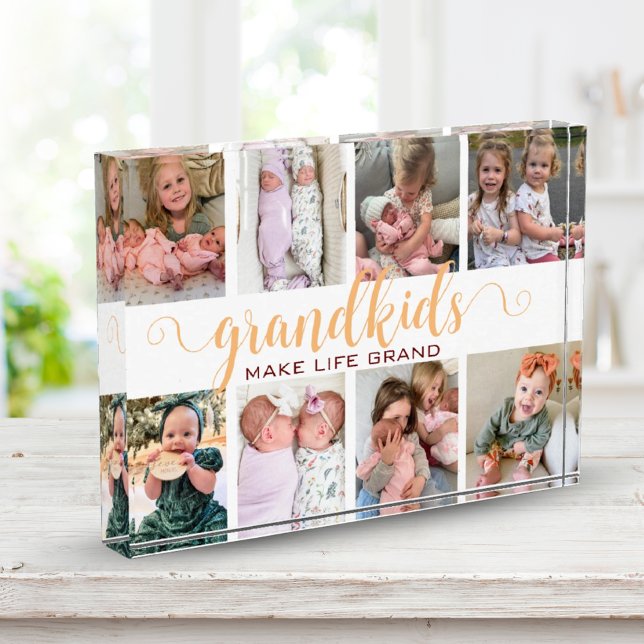 Grandkids Make Life Grand Photo Grandparent Gift (Grandkids Make Life Grand Photo Grandparent Gift)