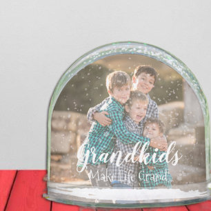 Grandkids Make Life Grand Snow Globe