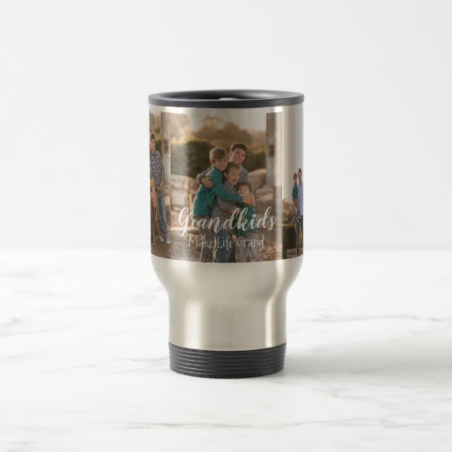 Grandkids Make Life Grand Travel Mug (Center)