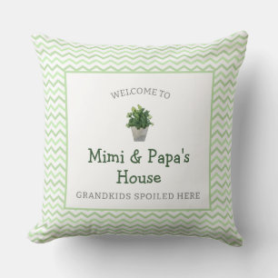 Grandkids Spoiled Here Custom Grandparents Throw Pillow