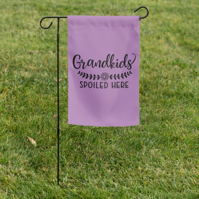 Grandkids Spoiled Here, Funny and Cute Grandparent Garden Flag (In SItu)