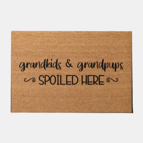 Grandkids Welcome Doormat Grandparents Gift Doormat