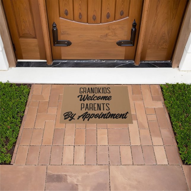Grandkids Welcome Funny Grandparent Doormat (Outdoor)