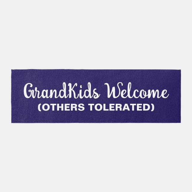GrandKids Welcome Others Tolerated Outdoor Rug (Front)