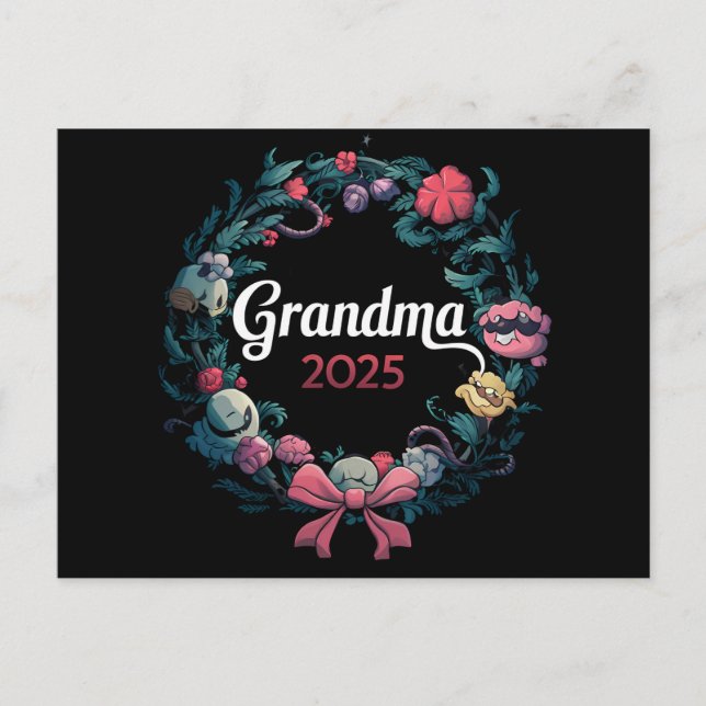 Grandma 2025 For New Grandmother Gift Postcard (Front)