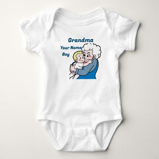 Grandma 3 baby bodysuit (Front)