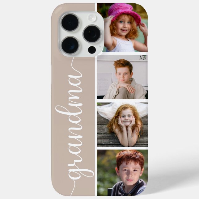 Grandma 4 Photo Case-Mate iPhone Case (Back)