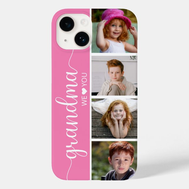 Grandma 4 Photo Case-Mate iPhone Case (Back)