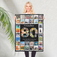 Grandma 80th Birthday Photo Template