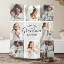 Grandma 8-Photo Custom Text Personalized Gift Fleece Blanket