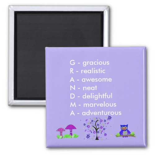 Grandma Acrostic Magnet