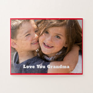 Grandma Add Your Photo Personalized Jigsaw Puzzle