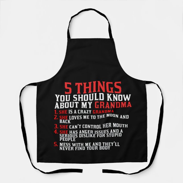 Grandma and Grandchildren Apron (Front)